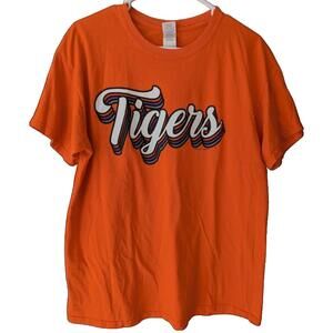 Y2K Clemson Tigers Orange New World Graphics Tee Retro NCAA Football College L